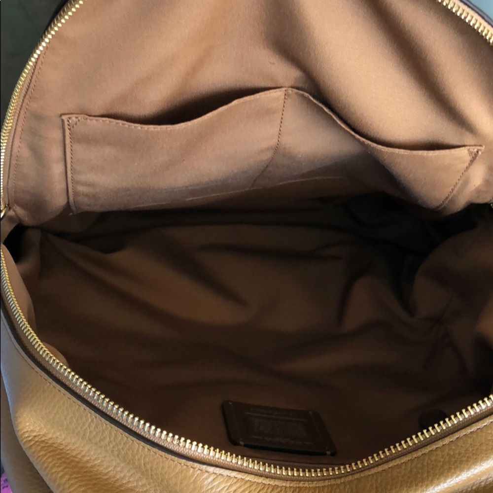 Coach Saddle Pebbled Leather “Charlie” Large Backpack - Picture 12 of 16